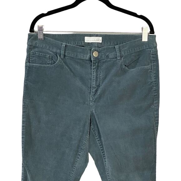 Ann Taylor Loft Corduroy Ribbed Jeans Size 12 Straight Leg - Picture 3 of 10